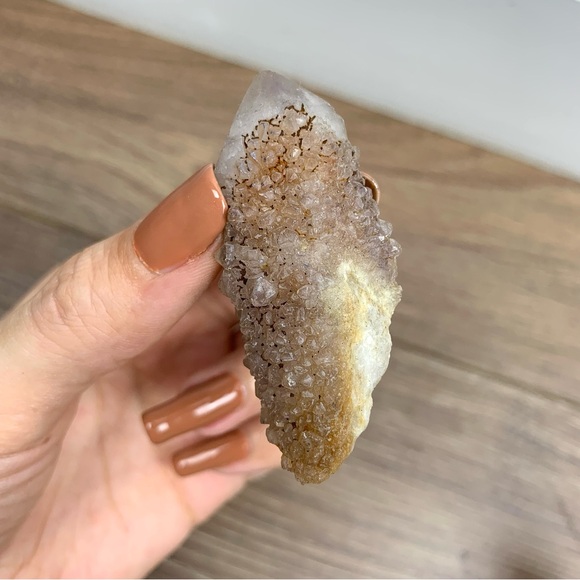 Raw Lilac Cactus Spirit Quartz Crystal Wand/Pointer Witchy Spiritual Decor - Picture 5 of 5